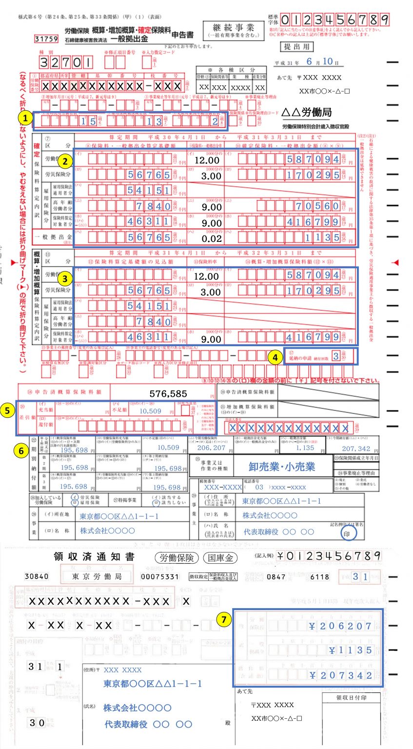 労働保険の年度更新申告書の書き方（記入例あり） | …